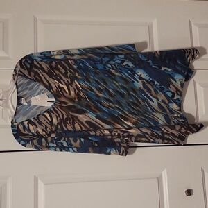 Dalin multicolor 3/4 sleeve blouse size 3X  new with tags